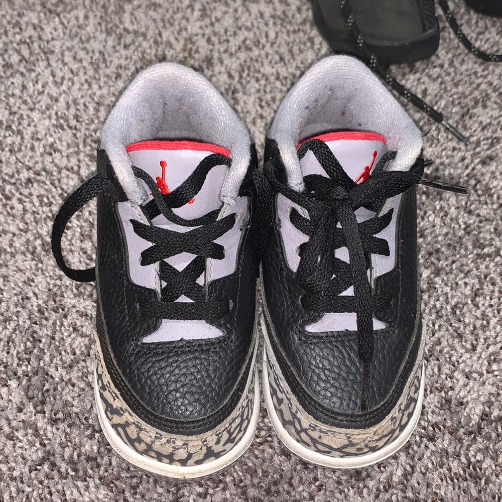 Jordan 3’s black cement.